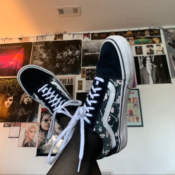 cherry vans old skool